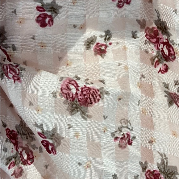 The East Order Blush Ruched Floral Lila Mini Dress - Picture 6 of 10